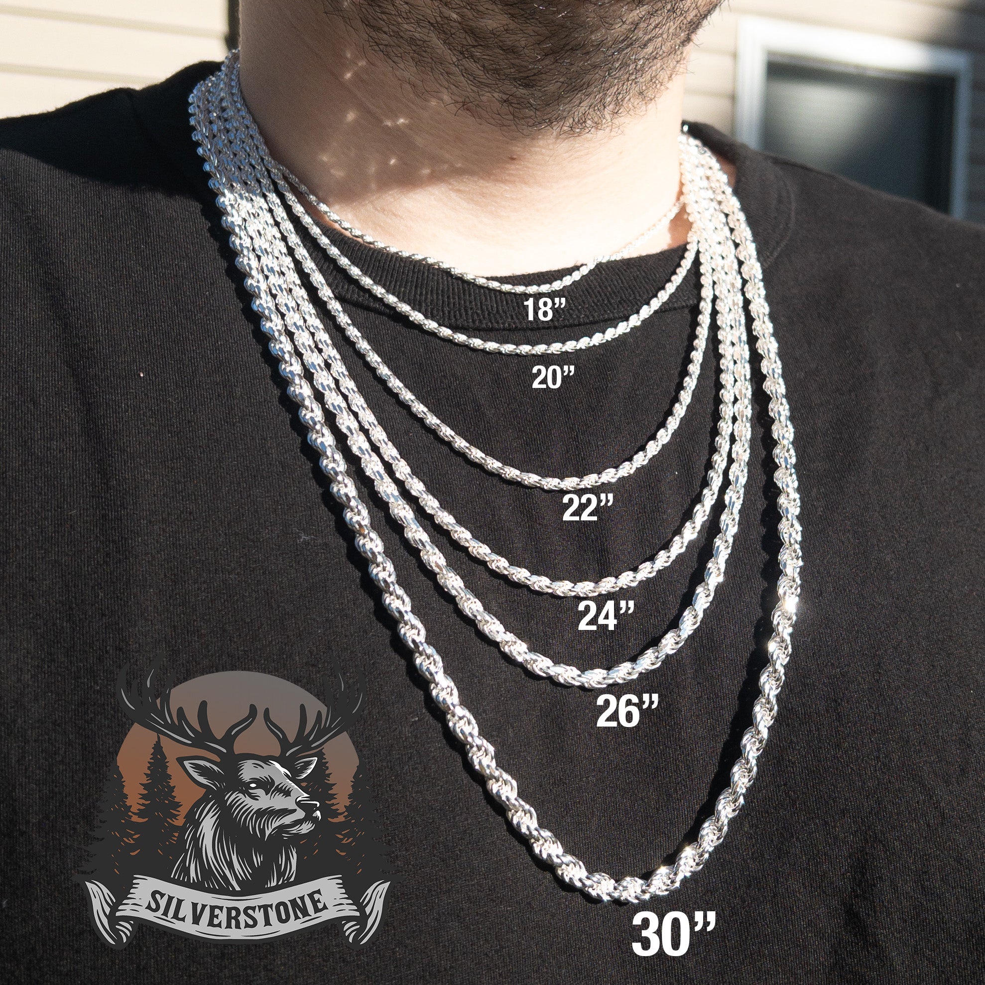Rope Chain - 925 Sterling Silver