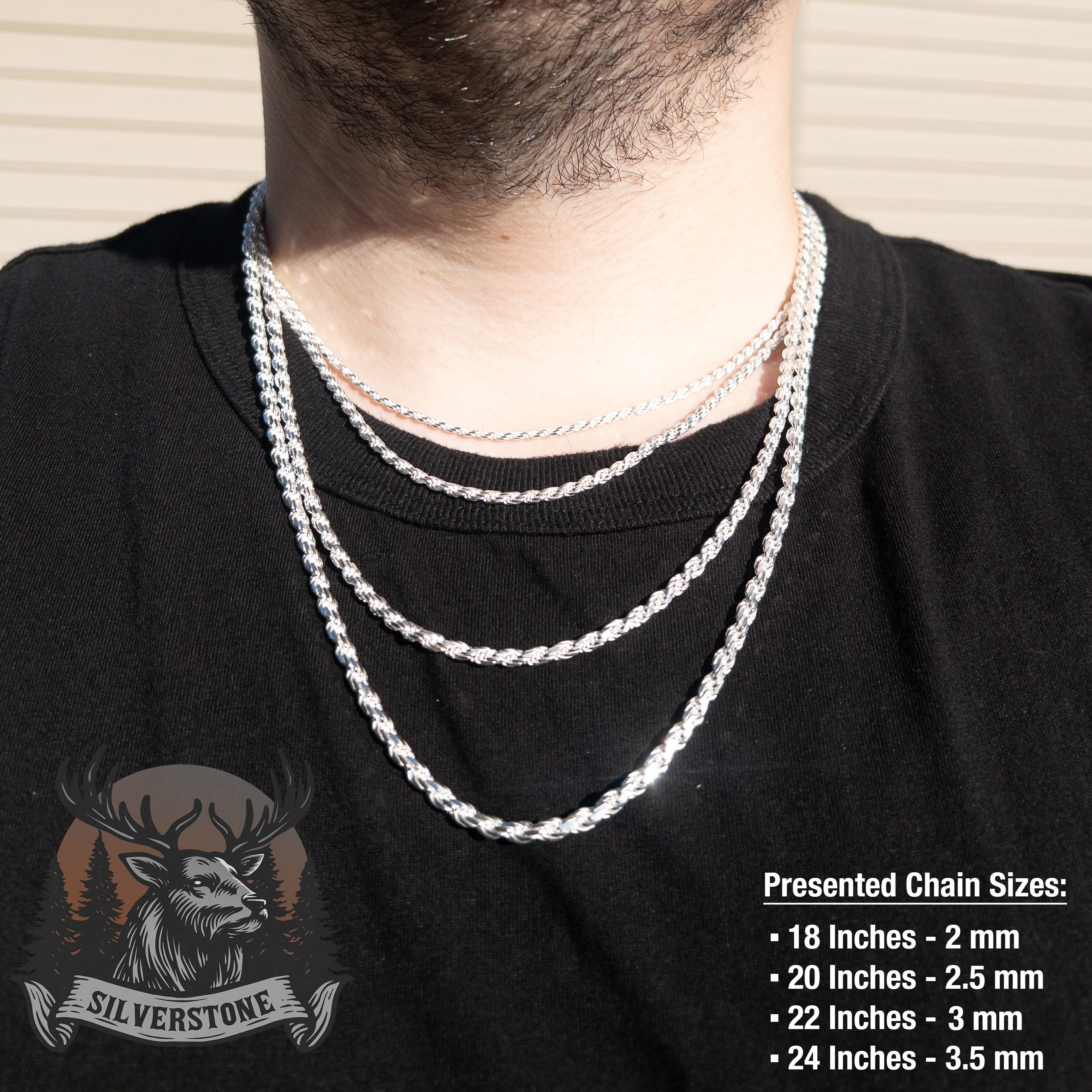 Rope Chain - 925 Sterling Silver