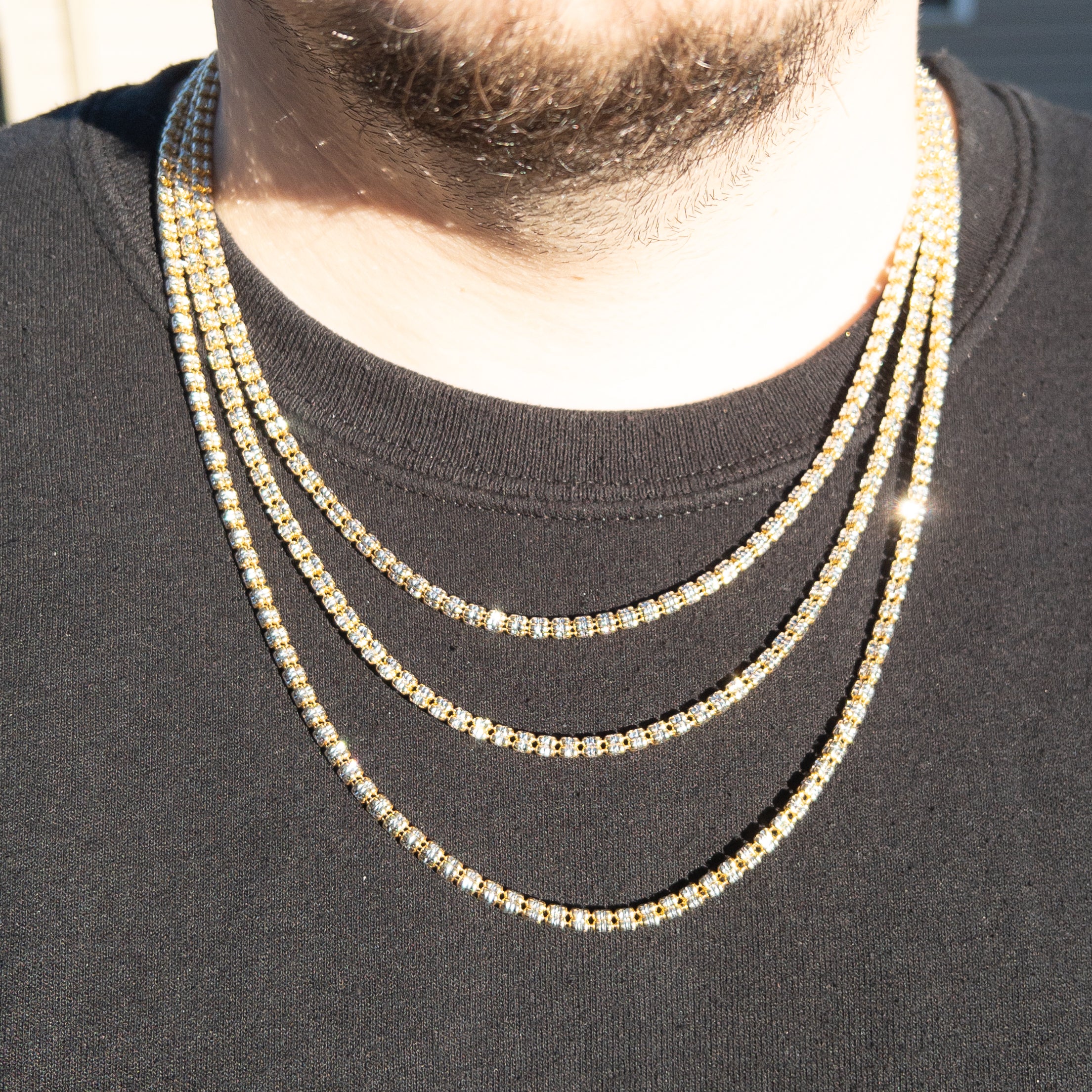 Ice Link Chain - 925 Sterling Silver