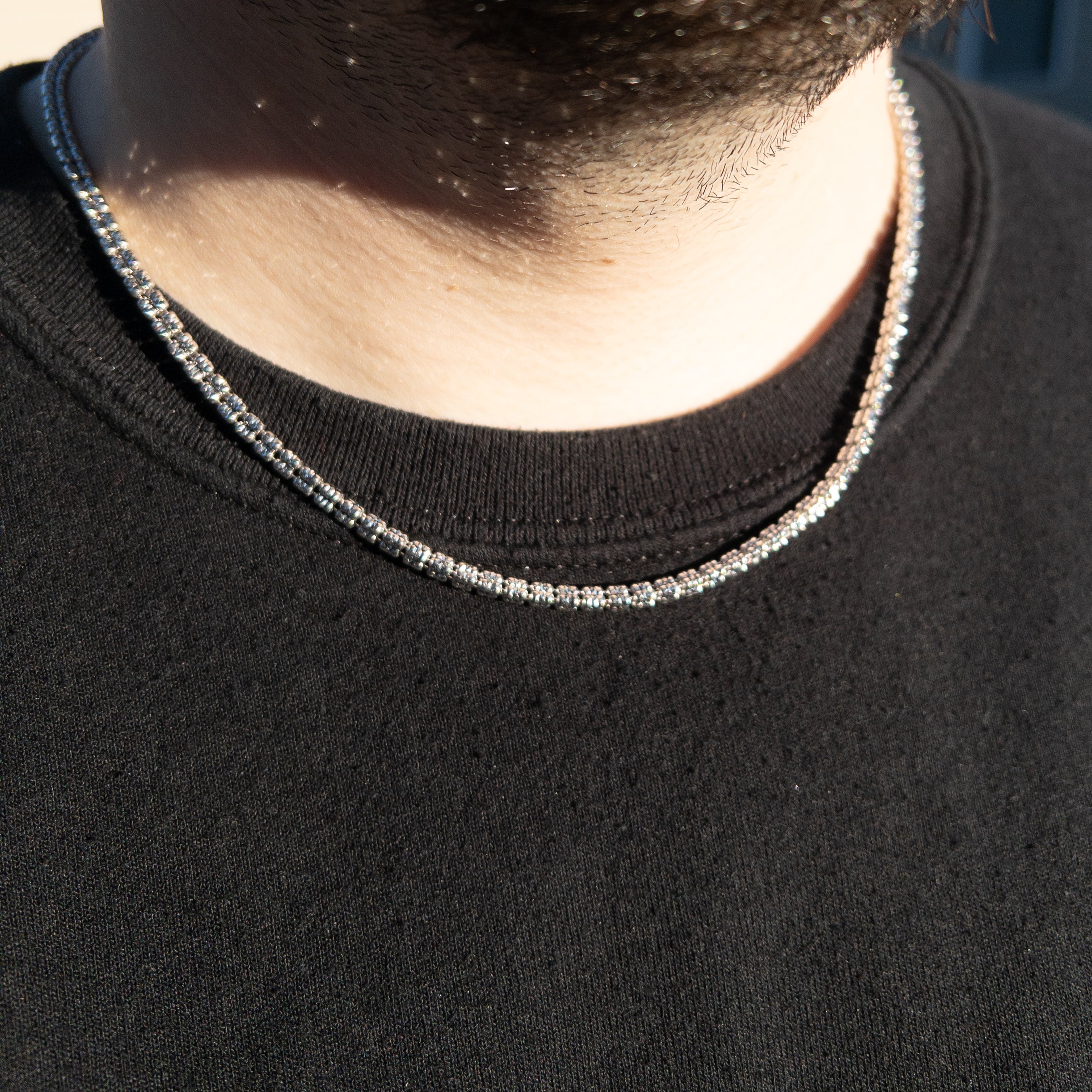 Ice Link Chain - 925 Sterling Silver