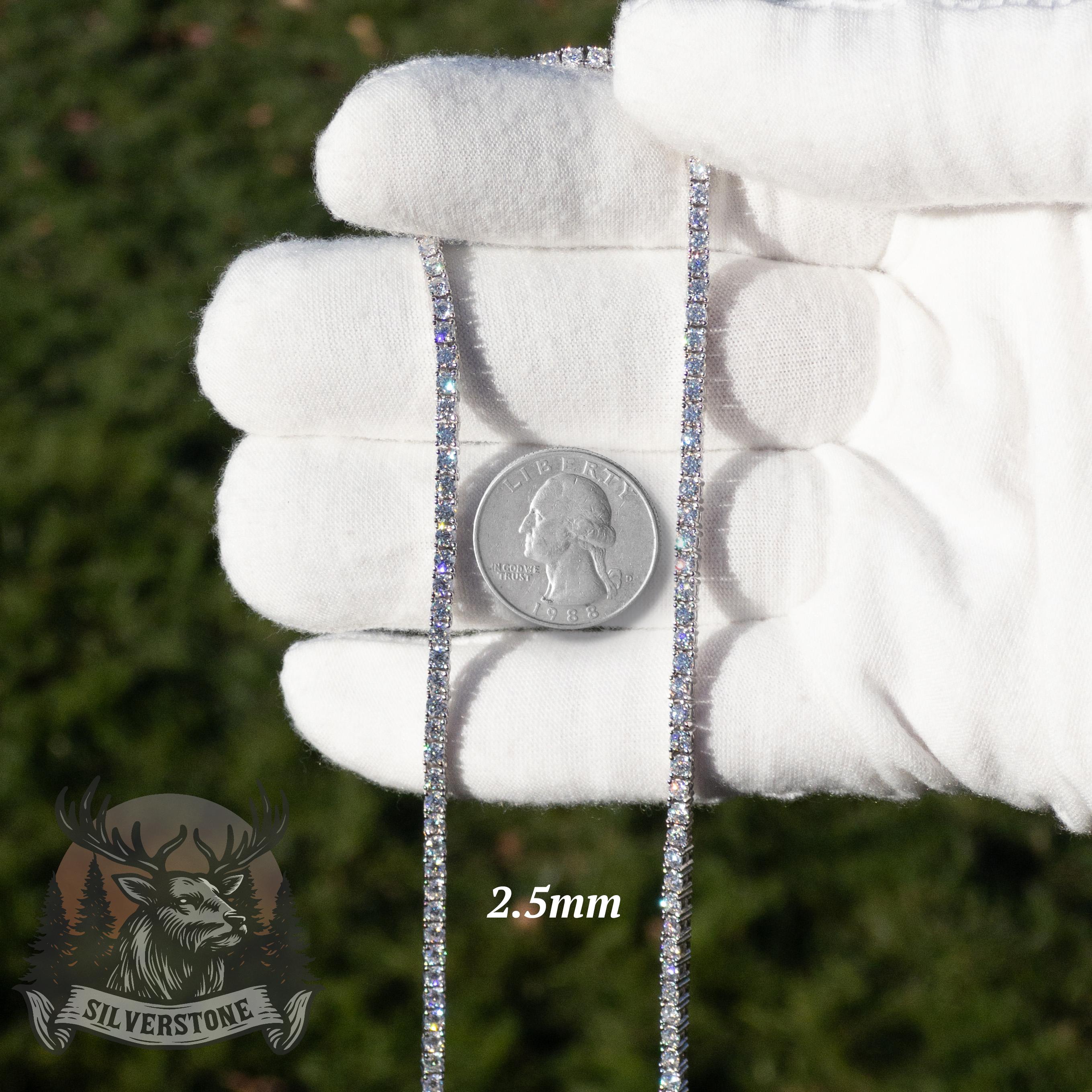 Moissanite Tennis Chain - 925 Sterling Silver