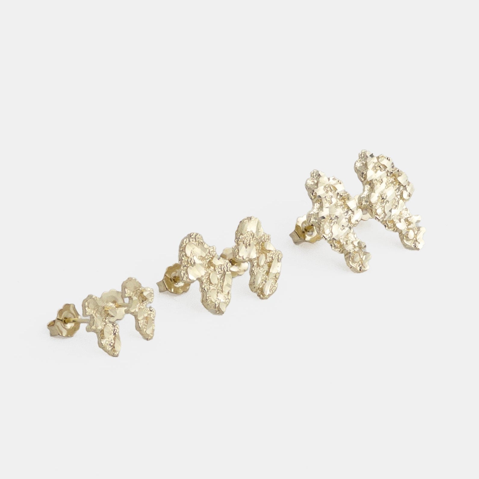 Nugget Earrings - 10K Gold