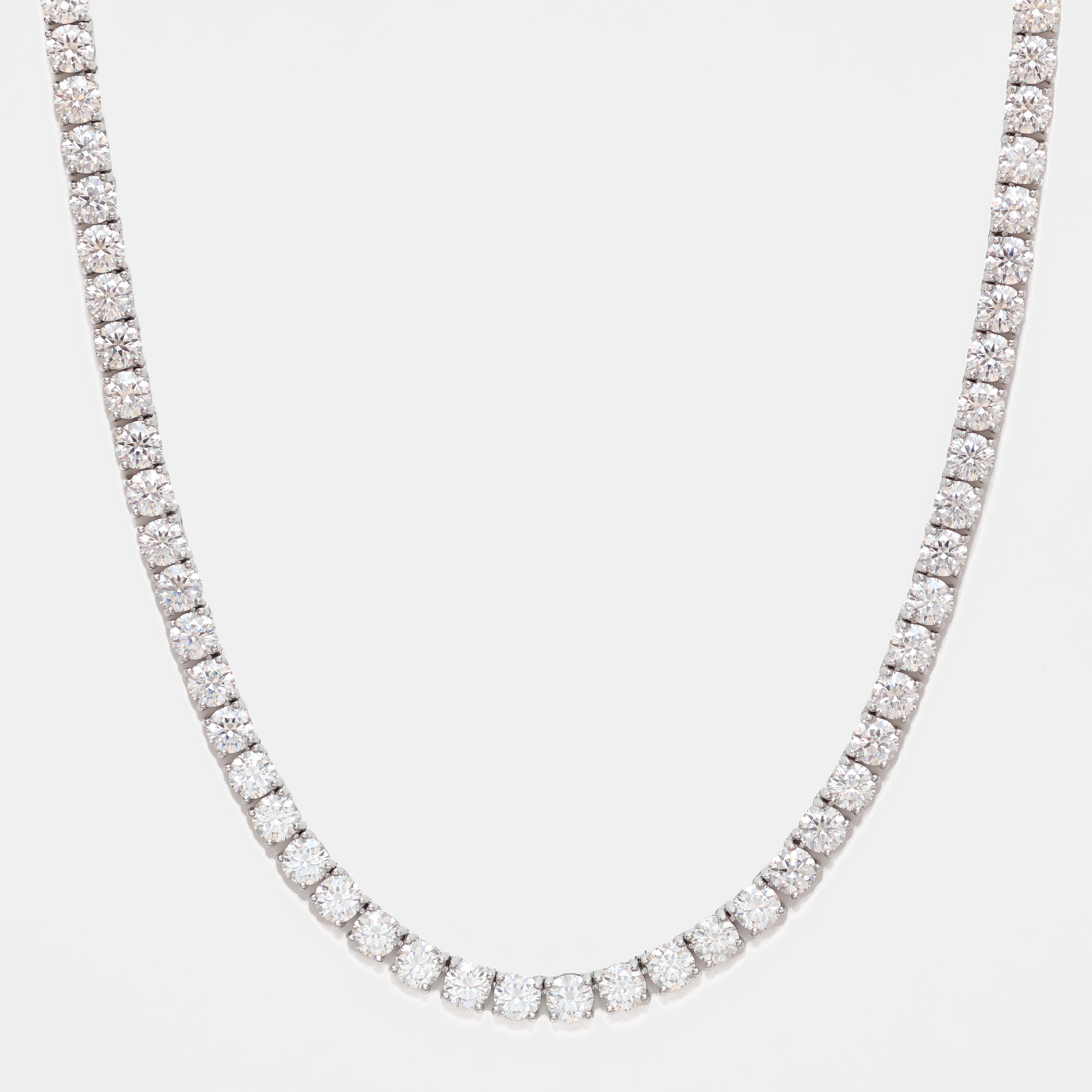 Moissanite Tennis Chain - 925 Sterling Silver