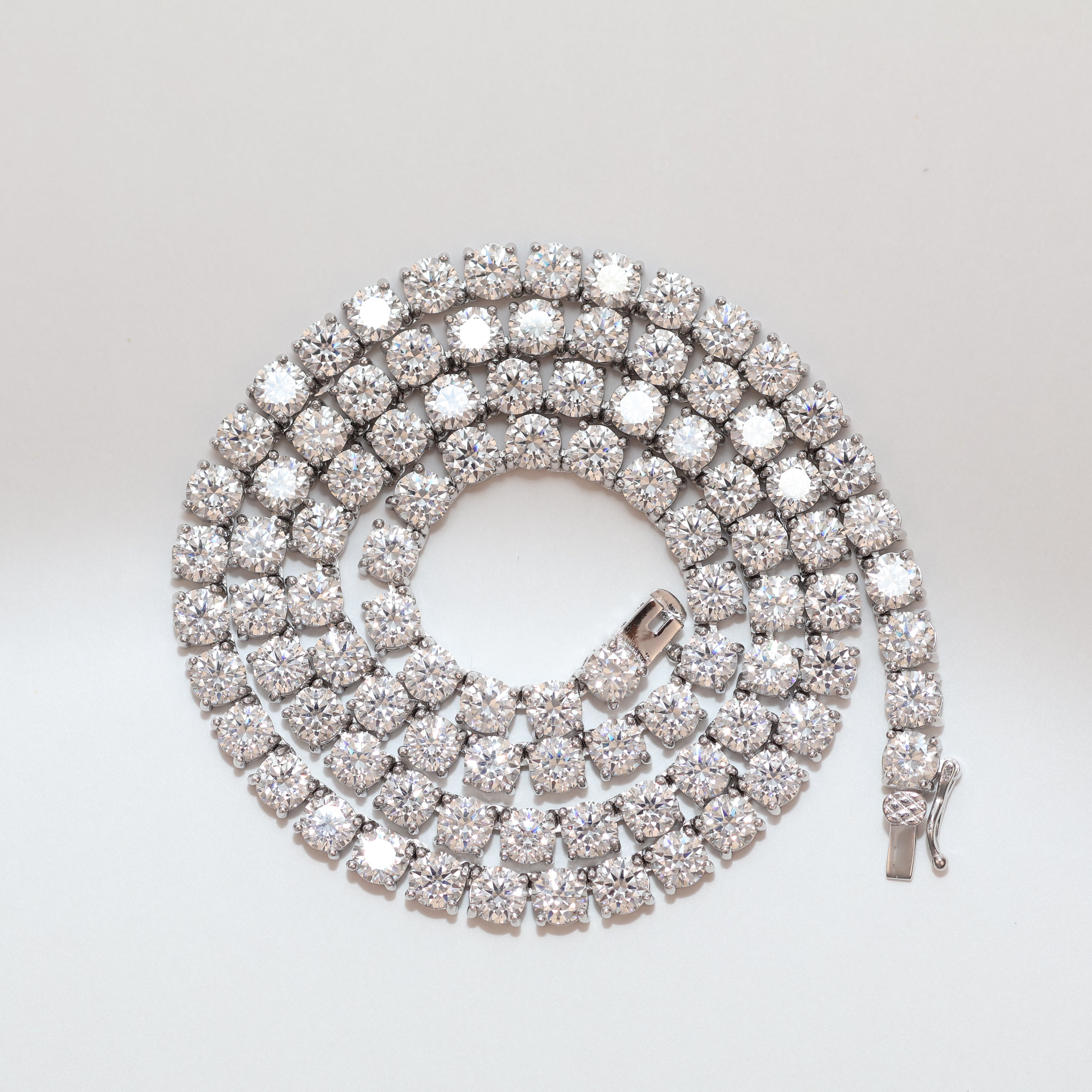 Moissanite Tennis Chain - 925 Sterling Silver