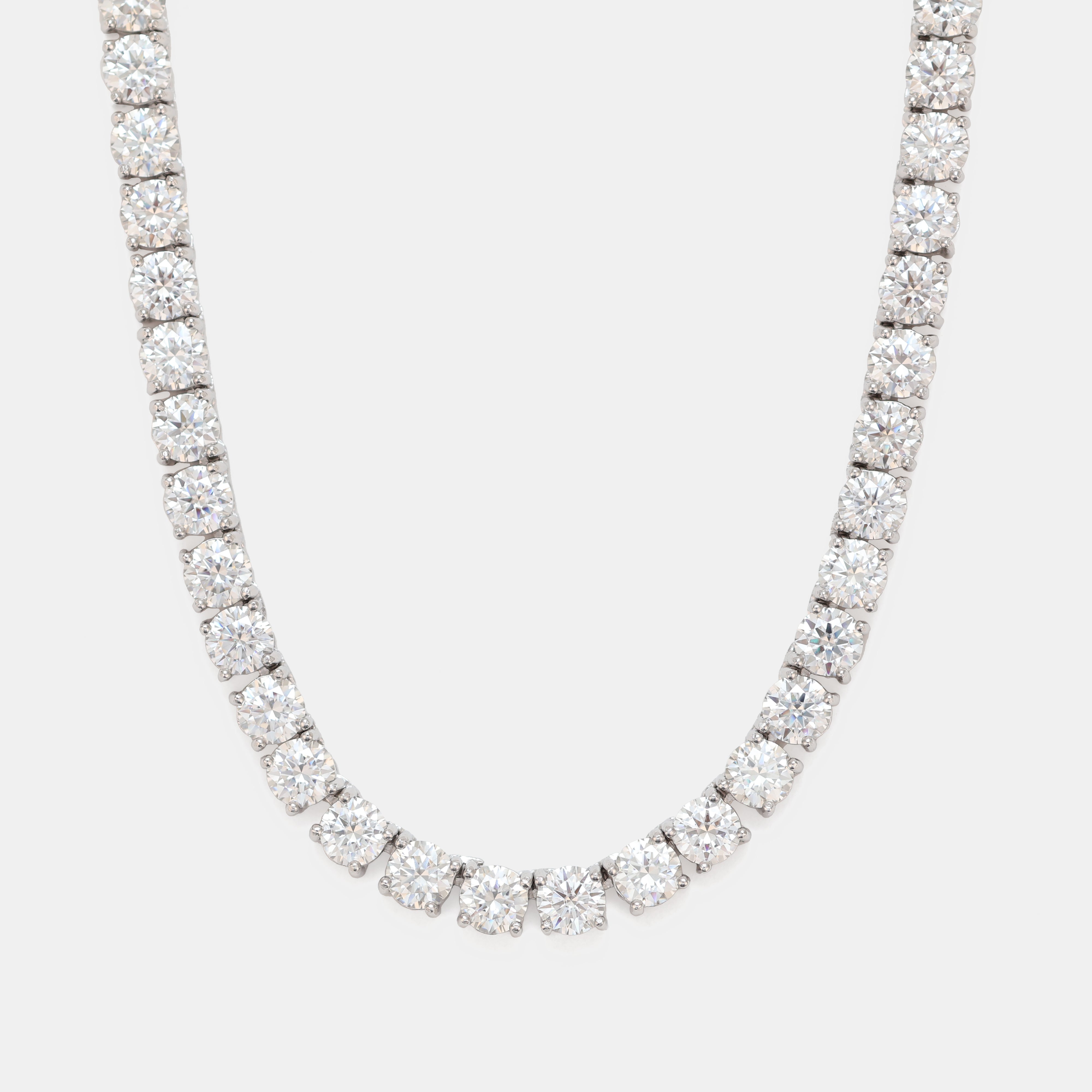 Moissanite Tennis Chain - 925 Sterling Silver