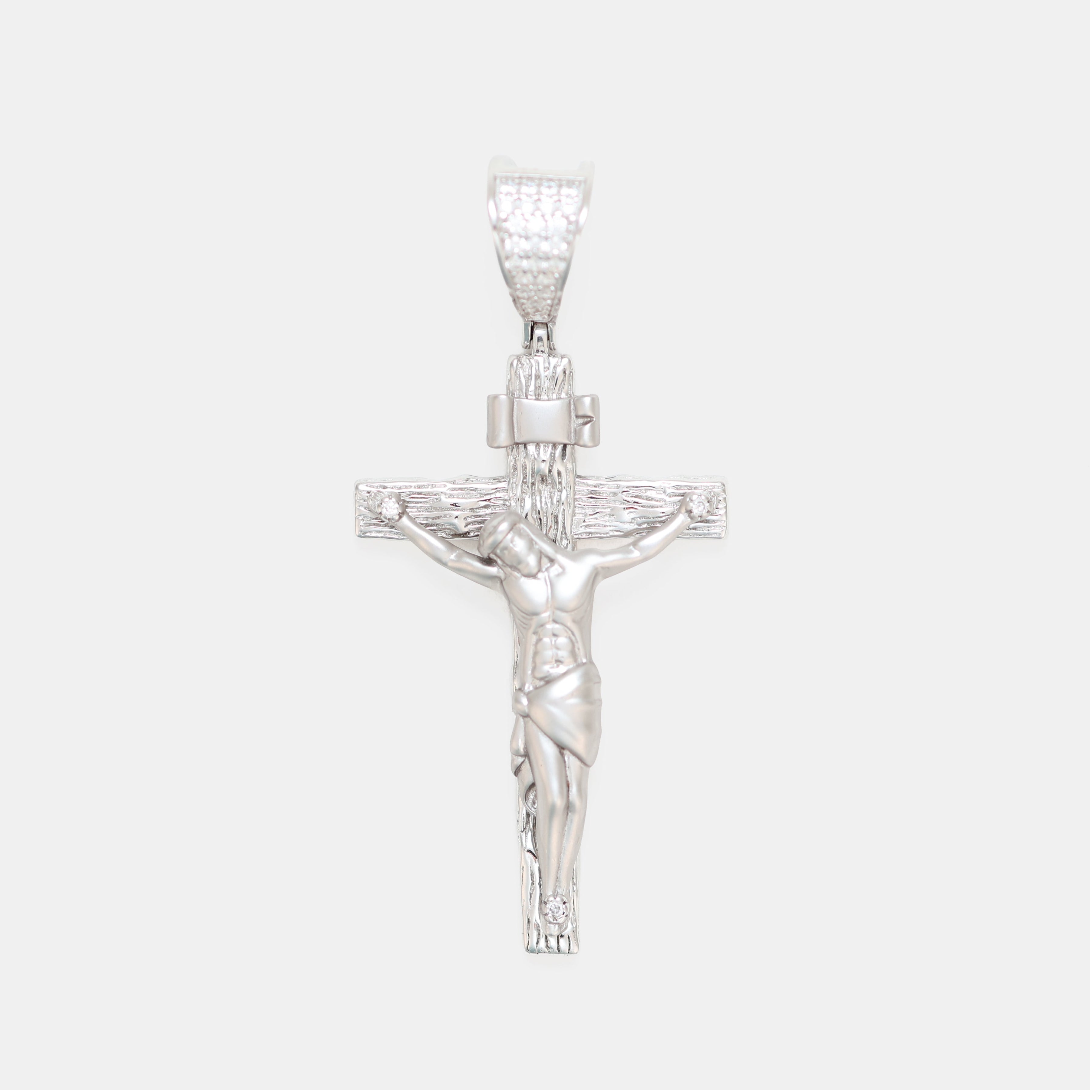 Crucifix Cross Pendant - 925 Sterling Silver